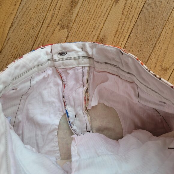 Mr Turk Trousers Bright Multicolor Floral Print Dress Pant Beach Art - Picture 10 of 15